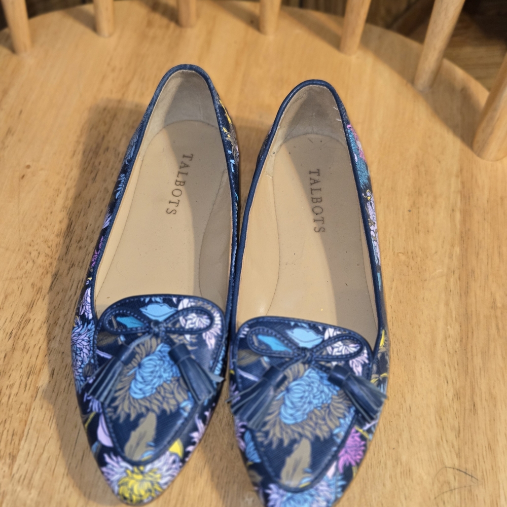 Talbots Blue Floral Women's Loafers